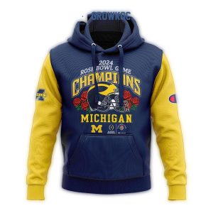 Michigan Wolverines 2024 Rose Bowl Game Champions Fan All Over Print Hoodie