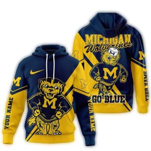 Personalized Michigan Wolverines 2025 Ncaa Duo Color All Over Print Hoodie