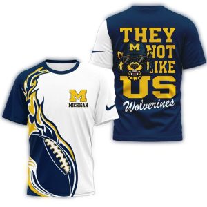 Michigan Wolverines 2025 Ncaa They Not Like Us All Over Print T Shirt