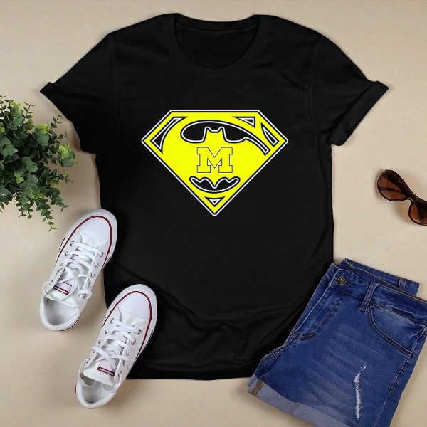 Michigan Wolverines 49 Super Bat T Shirt Black 1
