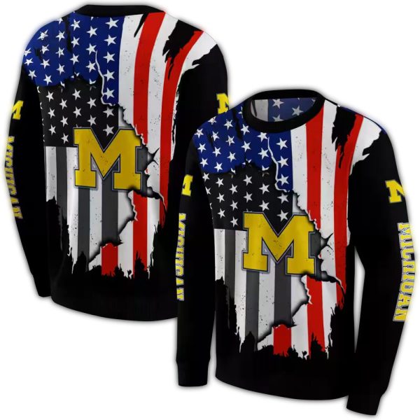 Michigan-Wolverines-American-Pride-AOP-Sweatshirt-1 Michigan Wolverines American Pride AOP Sweatshirt 1