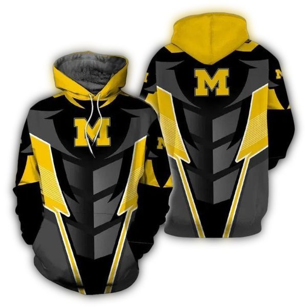 Michigan-Wolverines-Armor-Uniform-AOP-Hoodie-1 Michigan Wolverines Armor Uniform AOP Hoodie 1