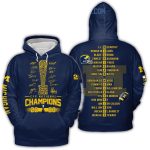 Michigan Wolverines Cfp National Champions 2023 All Over Print Hoodie