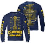Michigan Wolverines Cfp National Champions 2023 All Over Print Sweatshirt