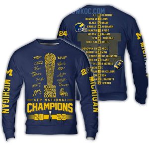 Michigan Wolverines Cfp National Champions 2023 All Over Print Sweatshirt