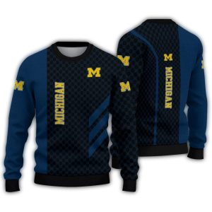 Michigan Wolverines Circles Mesh Ugly Sweater