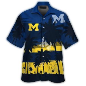 Michigan Wolverines Coconut Tropical Hawaiian Shirt