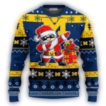 Michigan Wolverines Dabbing Santa Claus Ugly Sweater