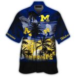 Michigan Wolverines Dawn Beach Tropical Hawaiian Shirt