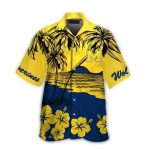 Michigan Wolverines Flower Beach Dawn Tropical Hawaiian Shirt