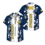 Michigan Wolverines Flower Pattern Summer Beach Aloha Hawaii Shirt