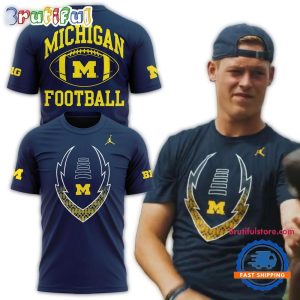 Michigan Wolverines Football 2024 New All Over Print T Shirt