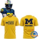 Michigan Wolverines Football 2025 Block Cancer All Over Print T Shirt