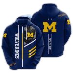 Michigan Wolverines Go Blue Players All Over Print Hoodie