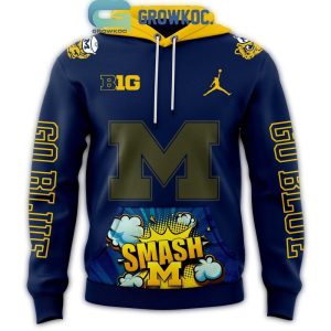 Michigan Wolverines Go Bluetime To Smash 2024 All Over Print Hoodie