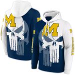 Michigan Wolverines Graphic Punisher All Over Print Hoodie