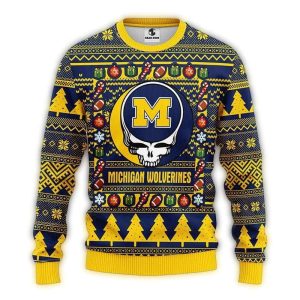 Michigan Wolverines Grateful Dead Ugly Sweater
