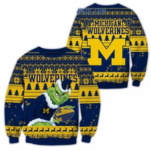 Michigan Wolverines Grinch Christmas Ugly Sweater
