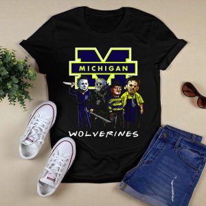 Michigan Wolverines Halloween Slasher Squad Icons M T-Shirt