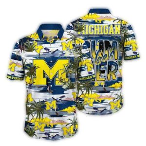 Michigan Wolverines Island Summer Vibes Hawaiian Shirt