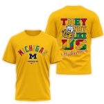 Michigan Wolverines Juneteenth Freedom Day All Over Print T Shirt