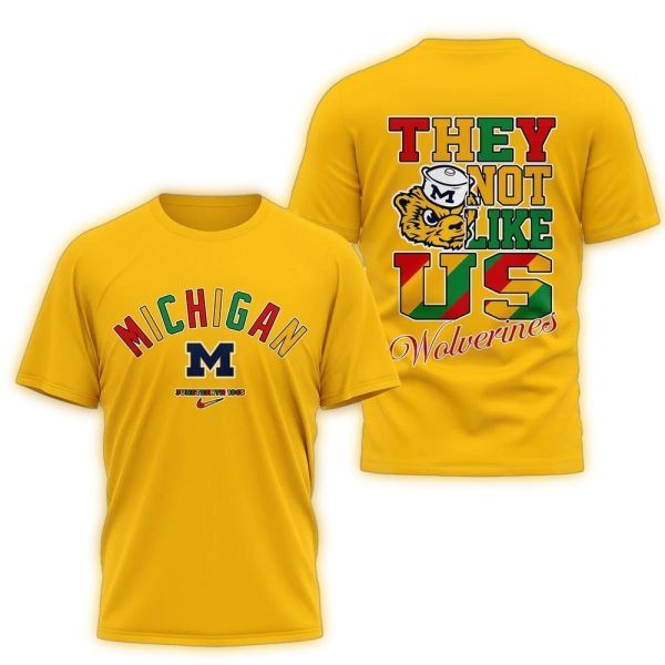 Michigan Wolverines Juneteenth Freedom Day 3D Shirt 1