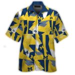 Michigan Wolverines Logo Vintage Hawaiian Shirt