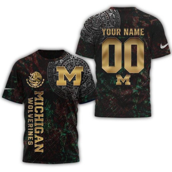 Michigan-Wolverines-Mexican-Heritage-New-Unisex-3D-Shirt-1 Michigan Wolverines Mexican Heritage New Unisex 3D Shirt 1