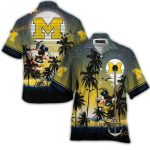 Michigan Wolverines Mickey Mouse Tropical Hawaiian Shirt