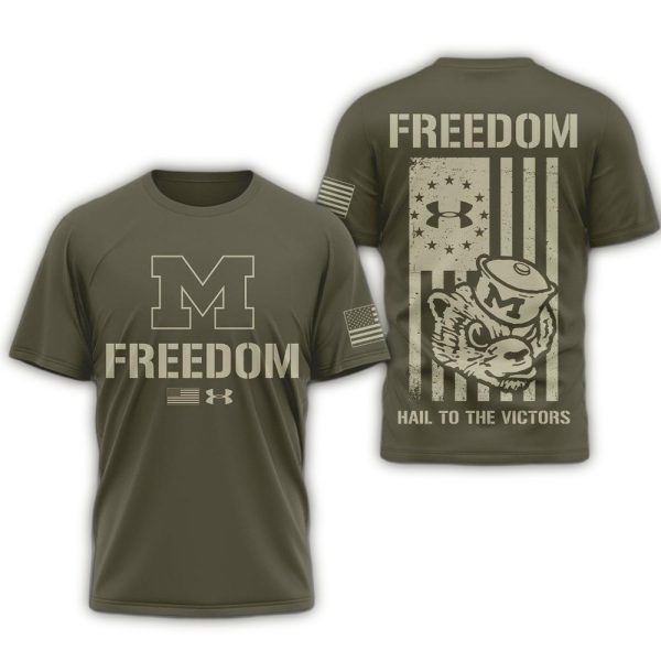 Michigan Wolverines NCAA Freedom Under Armour Limited Edition 3D Shirt 1