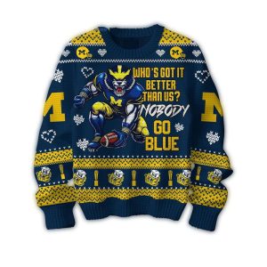 Michigan Wolverines Nobody Better Than Us Ugly Sweater