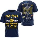 Michigan Wolverines Our Michigan Hail To The Victor Go Blue 2024 All Over Print T Shirt