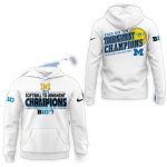 Michigan Wolverines Softball 2025 Big Ten Tournament Champions Funny All Over Print Hoodie
