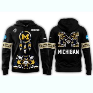 Michigan Wolverines Softball National American Indian Heritage Month All Over Print Hoodie