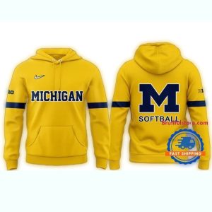 Michigan Wolverines Softball 2025 All Over Print Hoodie
