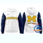 Michigan Wolverines Softball 2025 New All Over Print Hoodie