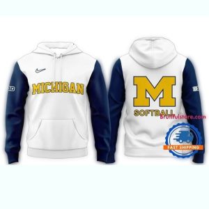 Michigan Wolverines Softball 2025 New All Over Print Hoodie