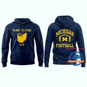 Michigan Wolverines Special Plant The Flag All Over Print Hoodie