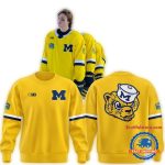 Michigan Wolverines Wrigley Field All-Over Print Sweatshirt