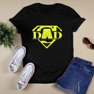 Michigan Wolverines Super Dad Emblem With M T-Shirt