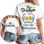 Michigan Wolverines Teacher Appreciation Month Vintage All Over Print T Shirt