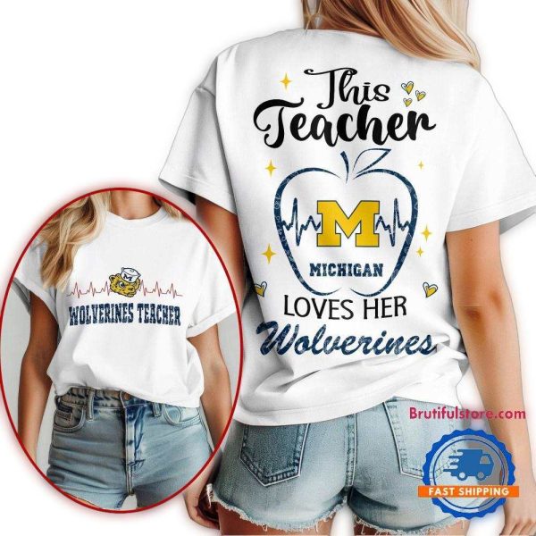 Michigan Wolverines Teacher Appreciation Month Vintage T Shirt 1