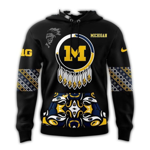 Michigan Wolverines The Memories 2024 Native American Heritage Month AOP Hoodie 1