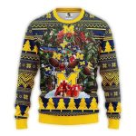 Michigan Wolverines Tree Party Ugly Sweater