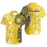 Michigan Wolverines Turtle Samoan Pattern Hawaiian Shirt