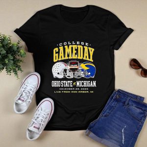Michigan Wolverines Vs Ohio State Buckeyes 2025 Collage Gameday T Shirt
