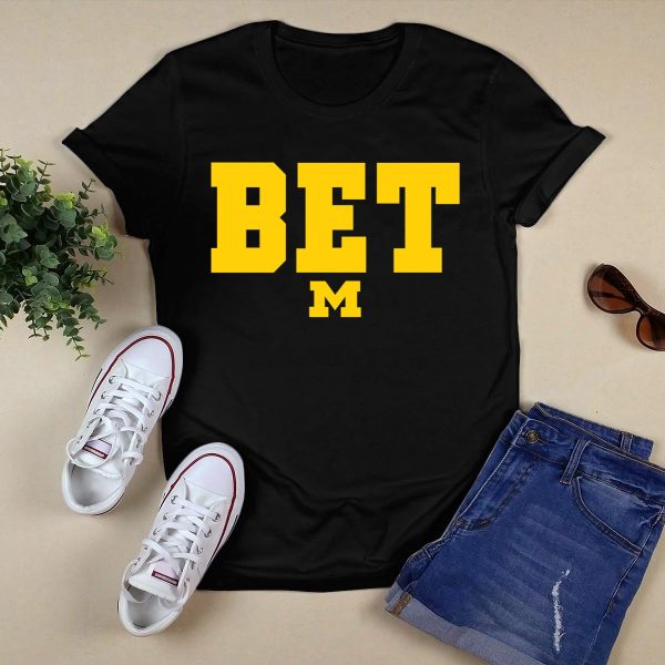 Michigan football bet Shirt Black 1
