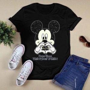 Mickey Heart Nd Notre Dame Fighting Irish T-Shirt