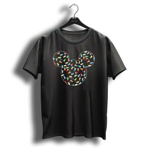 Mickey Mouse Christmas Lights T Shirt