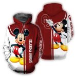 Mickey Mouse Paints Logo Oklahoma Sooners All-over Print Hoodie
